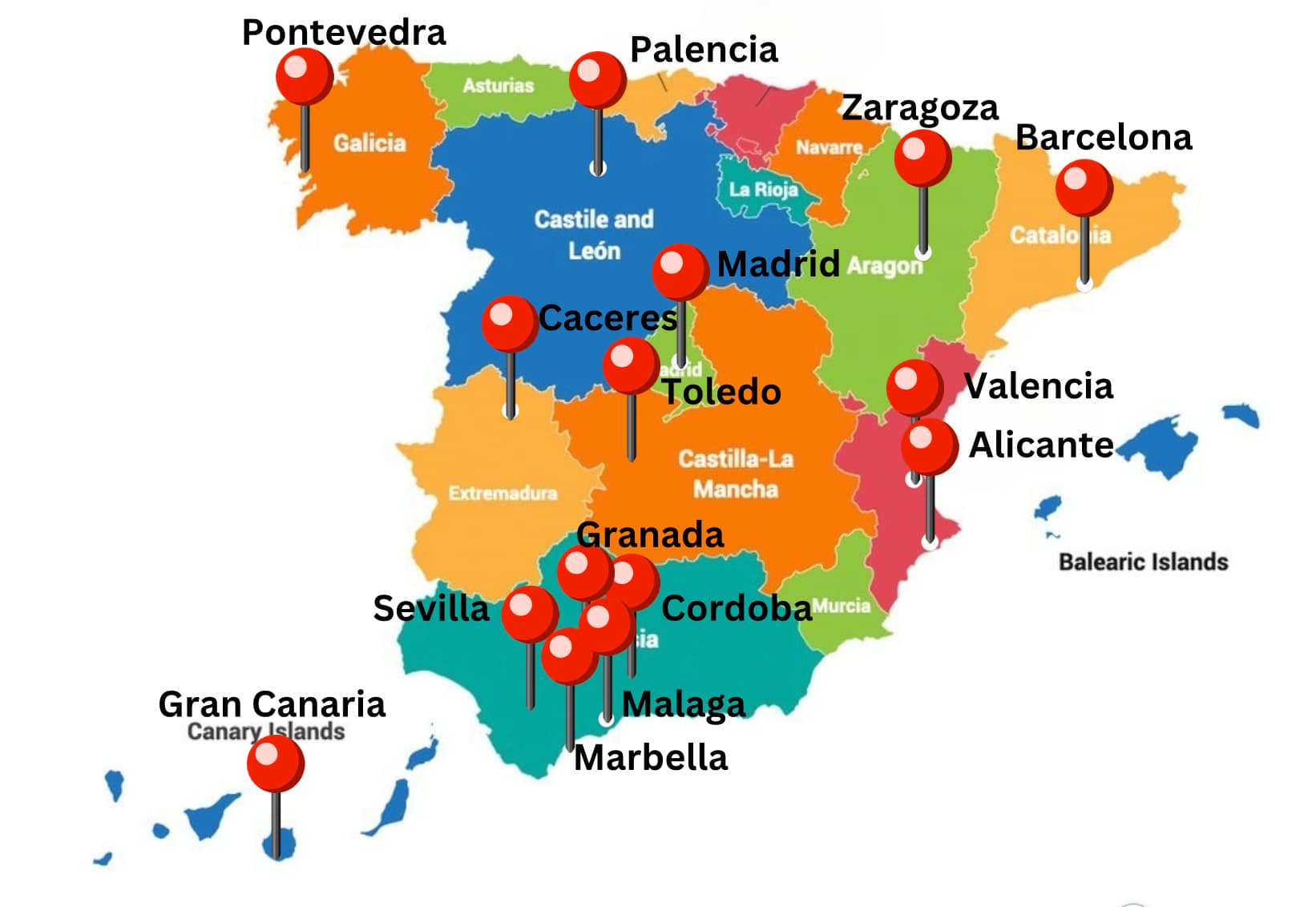 Study in Spain Academic Programs regional choice in our Select program Student Exchange program Spain - Regional Choice Into Spain
