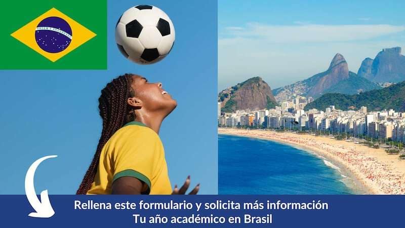 Estudiantes internacionales disfrutando de su intercambio escolar en Brasil.